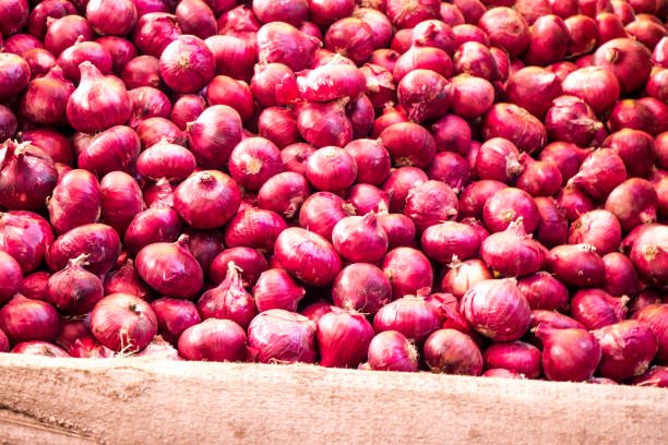 Image of onion in market